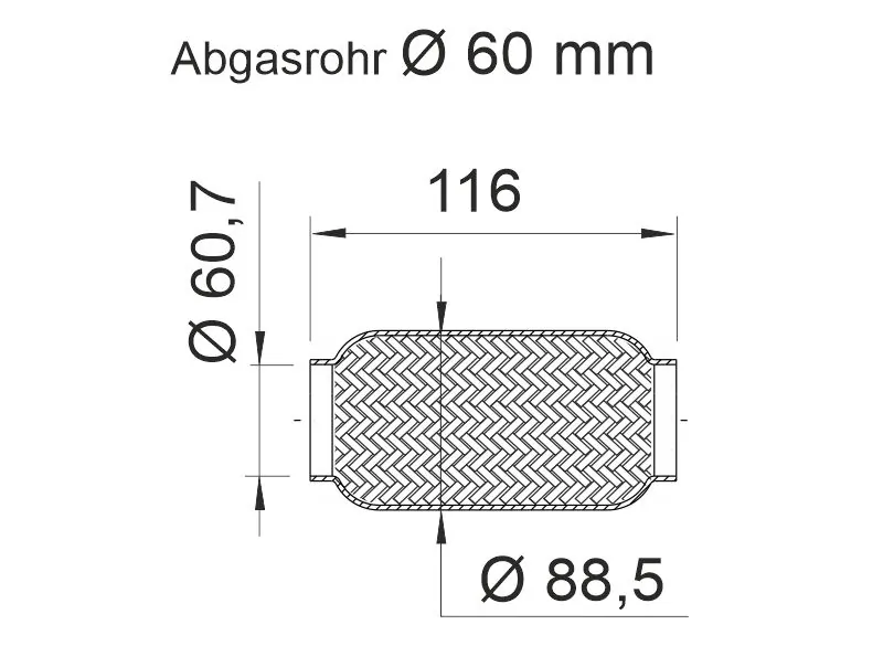 Repair Pipe, soot/particulate filter