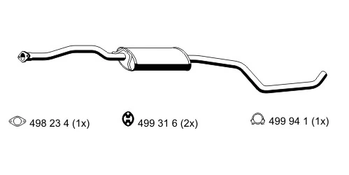 Silencieux central ERNST 342261
