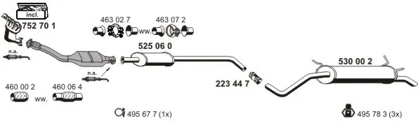 Échappement ERNST 100269