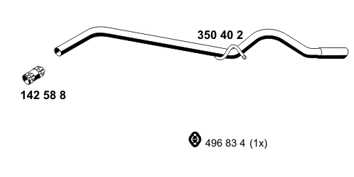 Tuyau d'échappement ERNST 350402
