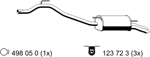 Silencieux arrière ERNST 176286
