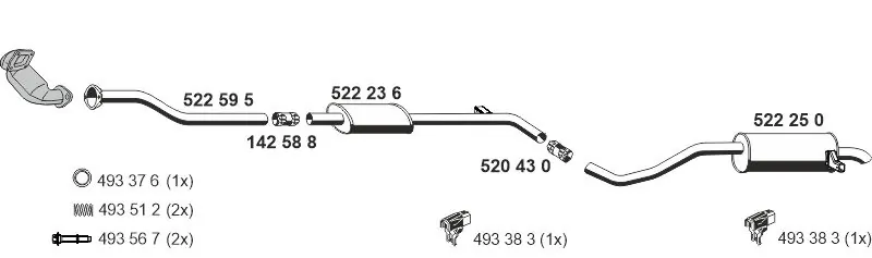 Échappement ERNST 100468