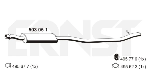 Silencieux central ERNST 503051