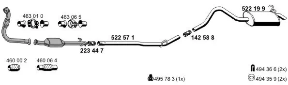 Échappement ERNST 100299