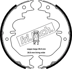 Brake Shoe Set, parking brake