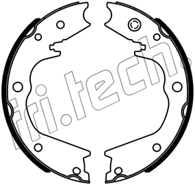 Brake Shoe Set, parking brake