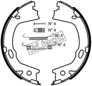 Brake Shoe Set, parking brake