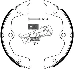 Brake Shoe Set, parking brake