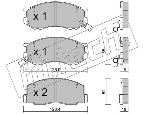 Brake Pad Set, disc brake