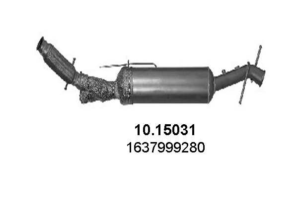 Filtre à particules / à suie, échappement ASSO 10.15031