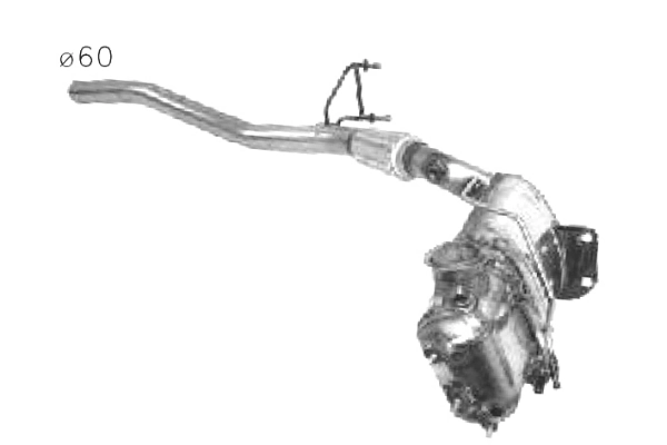 Filtre à particules / à suie, échappement ASSO 50.15003