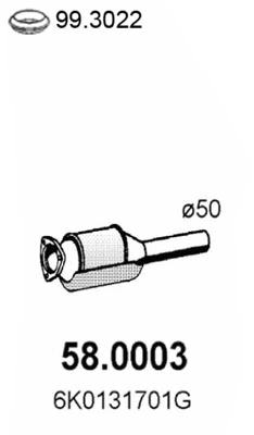 Catalyseur ASSO 58.0003