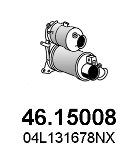 Filtre à particules / à suie, échappement ASSO 46.15008