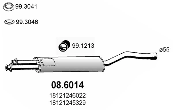 Centre Muffler