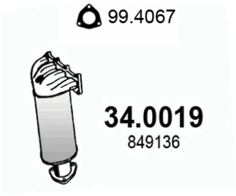 Catalyseur ASSO 34.0019