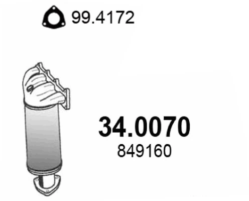 Catalyseur ASSO 34.0070