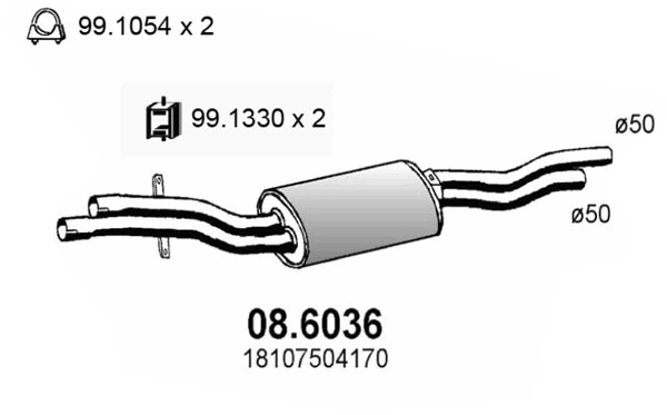 Centre Muffler