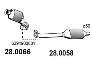 Catalyseur ASSO 28.0058