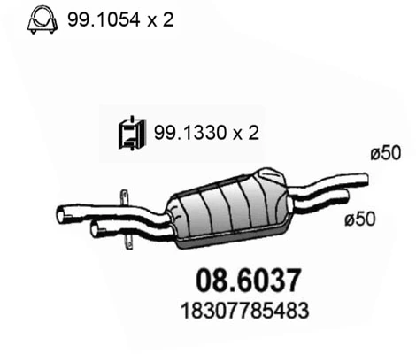 Centre Muffler
