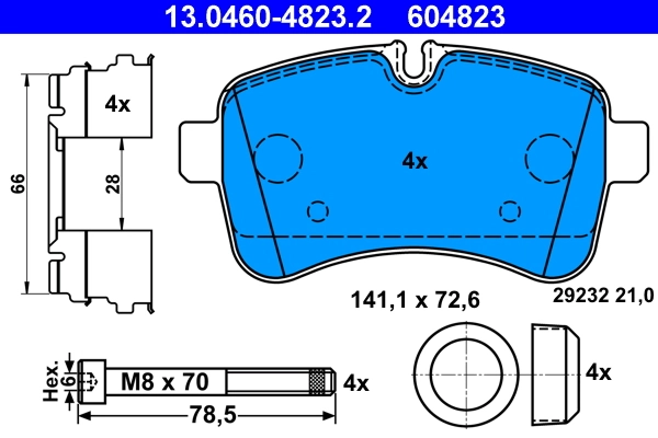 Kit de plaquettes de frein, frein a disque