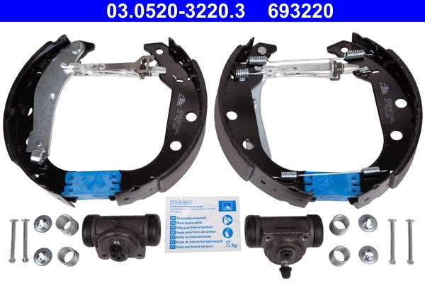 Jeu de mâchoires de frein ATE 03.0520-3220.3