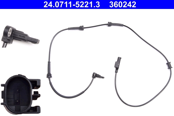 Capteur, vitesse de roue ATE 24.0711-5221.3