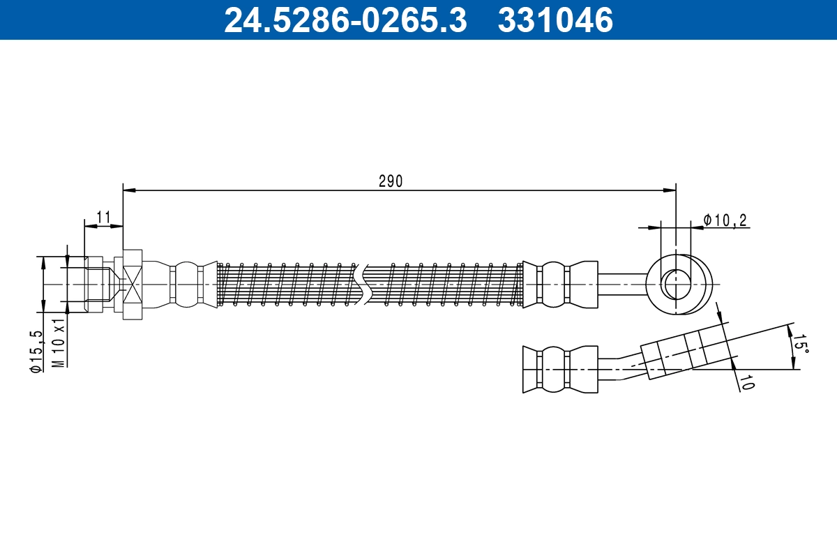 Flexible de frein ATE 24.5286-0265.3