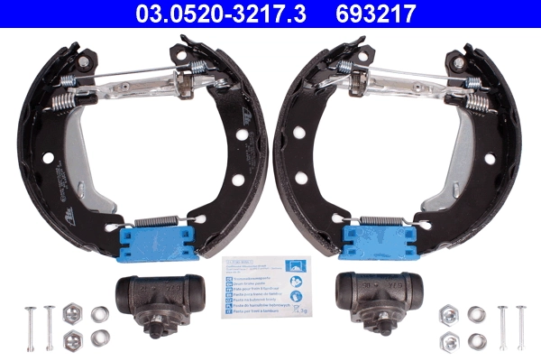 Jeu de mâchoires de frein ATE 03.0520-3217.3