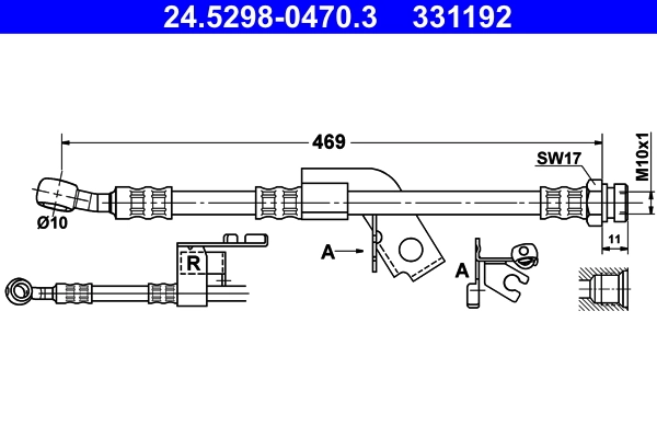 Flexible de frein ATE 24.5298-0470.3
