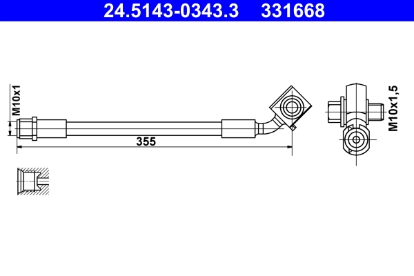 Flexible de frein ATE 24.5143-0343.3