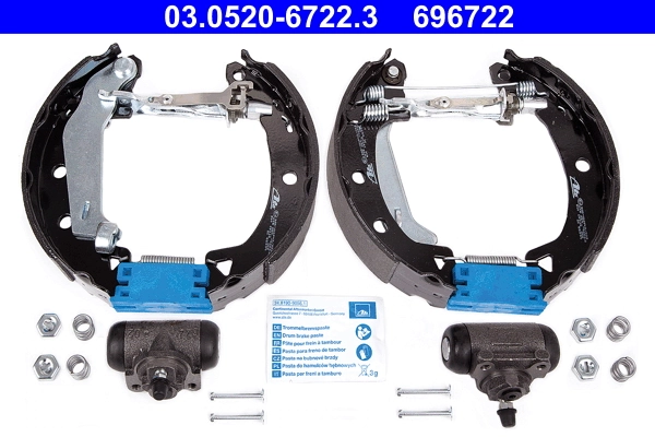 Jeu de mâchoires de frein ATE 03.0520-6722.3