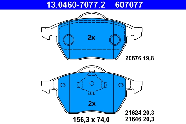 Kit de plaquettes de frein, frein a disque
