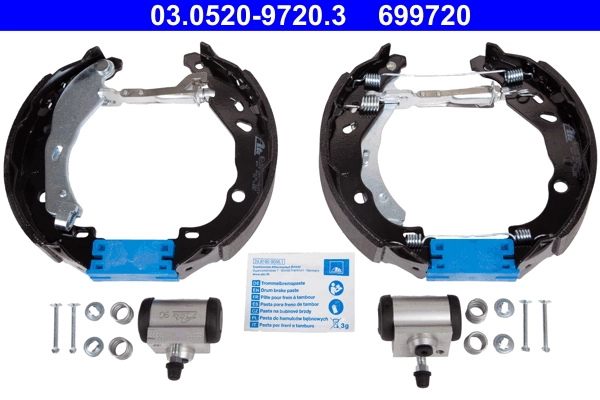 Jeu de mâchoires de frein ATE 03.0520-9720.3