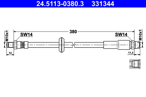Flexible de frein ATE 24.5113-0380.3