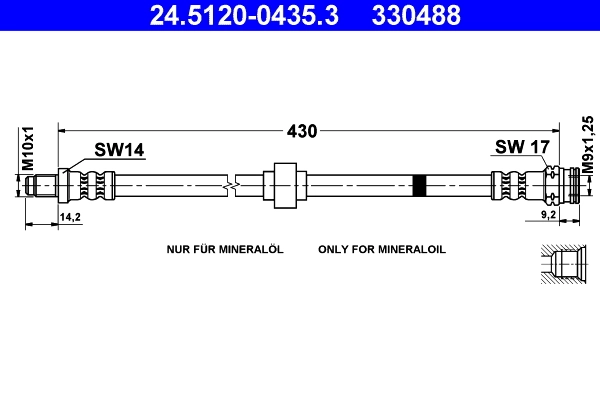 Flexible de frein ATE 24.5120-0435.3