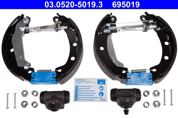 Jeu de mâchoires de frein ATE 03.0520-5019.3
