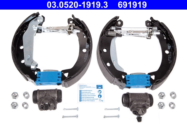 Jeu de mâchoires de frein ATE 03.0520-1919.3
