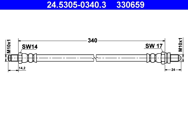 Flexible de frein ATE 24.5305-0340.3