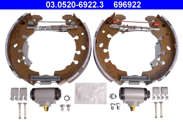 Jeu de mâchoires de frein ATE 03.0520-6922.3