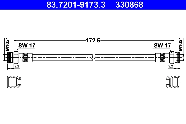 Flexible de frein ATE 83.7201-9173.3