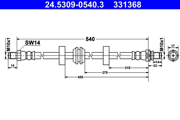 Flexible de frein ATE 24.5309-0540.3