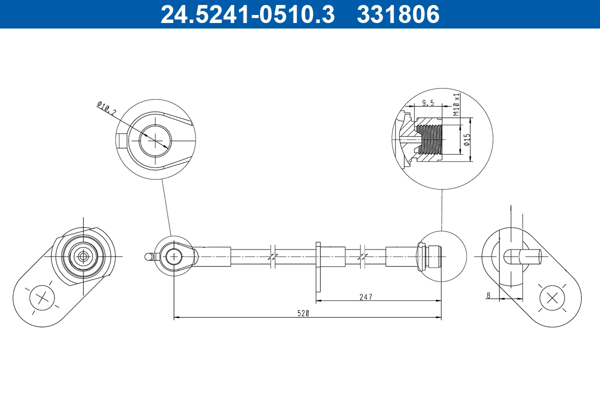 Flexible de frein ATE 24.5241-0510.3