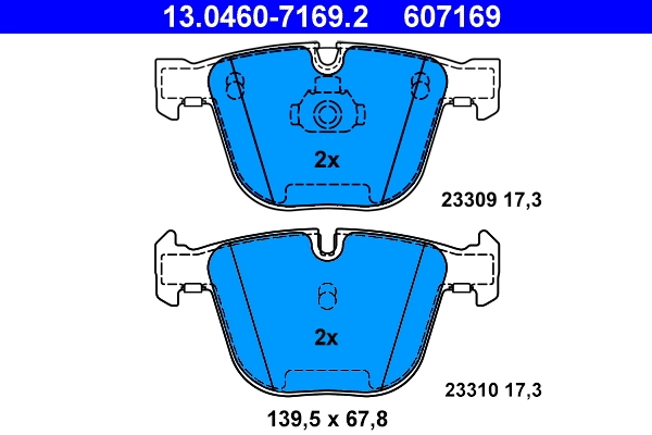 Kit de plaquettes de frein, frein a disque