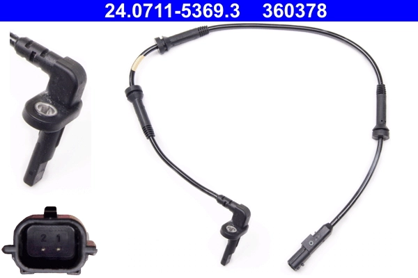 Capteur, vitesse de roue ATE 24.0711-5369.3