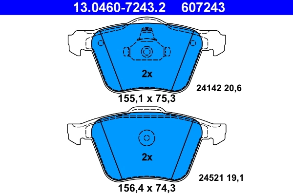 Kit de plaquettes de frein, frein a disque