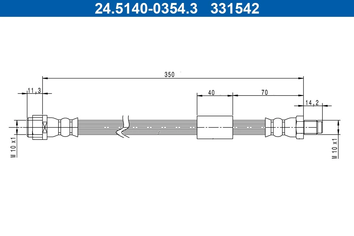 Flexible de frein ATE 24.5140-0354.3