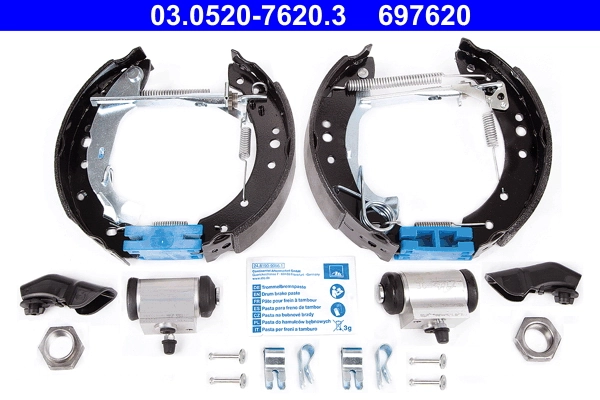 Jeu de mâchoires de frein ATE 03.0520-7620.3