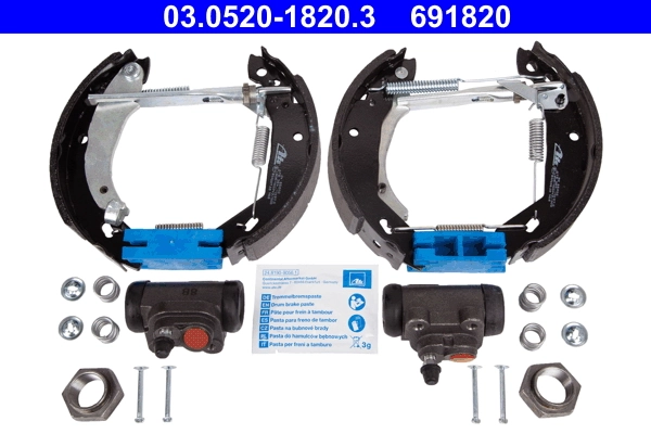 Jeu de mâchoires de frein ATE 03.0520-1820.3