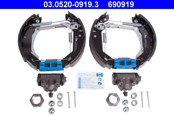 Jeu de mâchoires de frein ATE 03.0520-0919.3