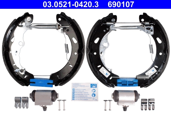 Jeu de mâchoires de frein ATE 03.0521-0420.3